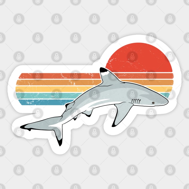 Cute Blacktip Reef Shark Sticker by NicGrayTees